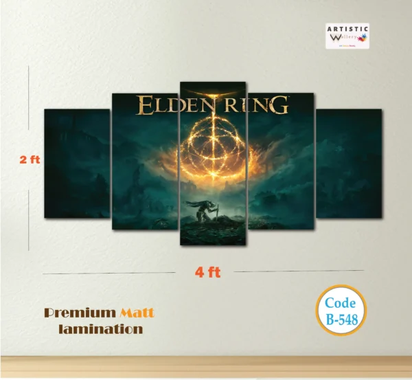 Elden ring gaming wall canvas.