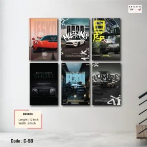 Jesko, Mustang, Nissan, Rolls Royce, R34 Wall Art