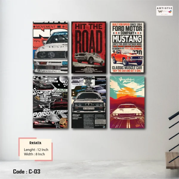 Artistic Car Wall Art
