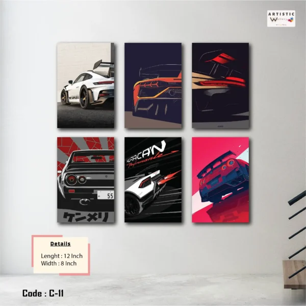 Colorful Car Wall Art