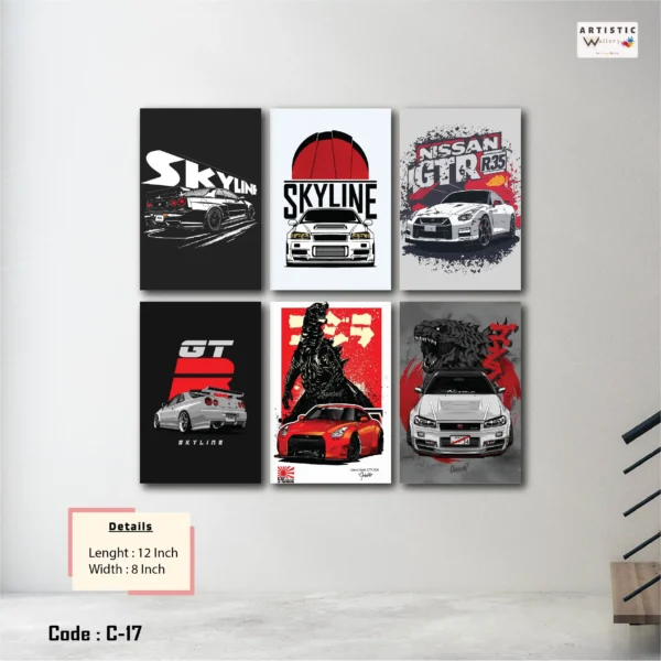 Nissan, R34, Skyline GTR Wall Art