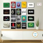 Iconic Bangladeshi Rock Band Logo Collection – Matte Finish Poster Set