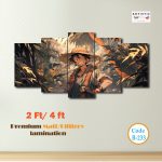Monkey D. Luffy "Explorer of the Grand Line" | Premium 5-Panel Anime Wall Art Set