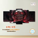 Sukuna "Unleashed Evil" | Premium 5-Panel Anime Wall Art Set