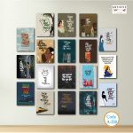 Bangla Typography Wall Art Set – Matte Laminated PVC Wall Decor (Code A-250)