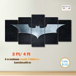 The Dark Knight Batman Silhouette | Premium 5-Panel Wall Art Set (B-313)