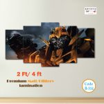 Bumblebee Transformers Edition | Premium 5-Panel Wall Art Set (B-314)