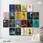 Artistic Bangla Quote Wall Art Panel Set (A-393) – Premium Matte Laminated PVC Wall Decor