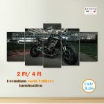 Yamaha MT-09 "Dark Side of Japan" 5-Panel Wall Art – Cinematic HD Urban Print (Code B-455)