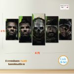 Call of Duty Modern Warfare Task Force 141 "Operator" Wall Art – 5-Panel Premium Matte HD Print