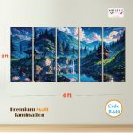 Artistic Wallery: Japanese Garden Dreamscape Panorama (B-649)